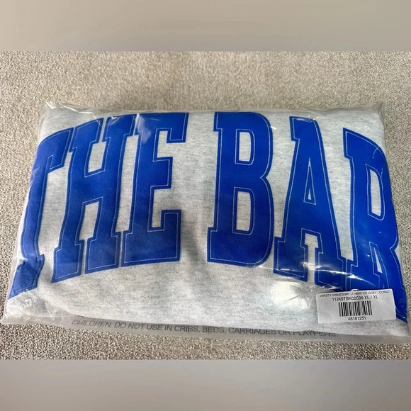 THIS HAS BEEN SOLD. Women's The Bar Sweatshirt Grey Blue XL - Picture 4 of 7